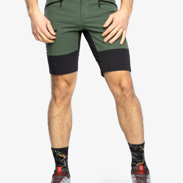 Cumpăra Pantaloni scurti drumetie barbati Haglofs Mid Slim Shorts - fjell green/true black