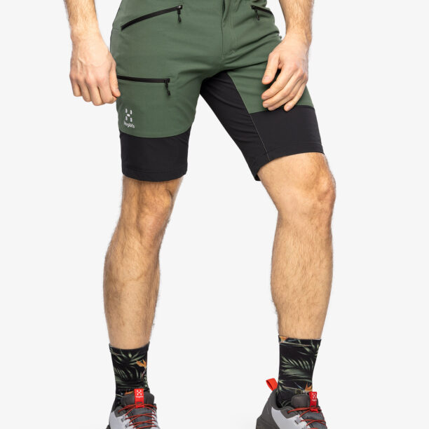 Preţ Pantaloni scurti drumetie barbati Haglofs Mid Slim Shorts - fjell green/true black