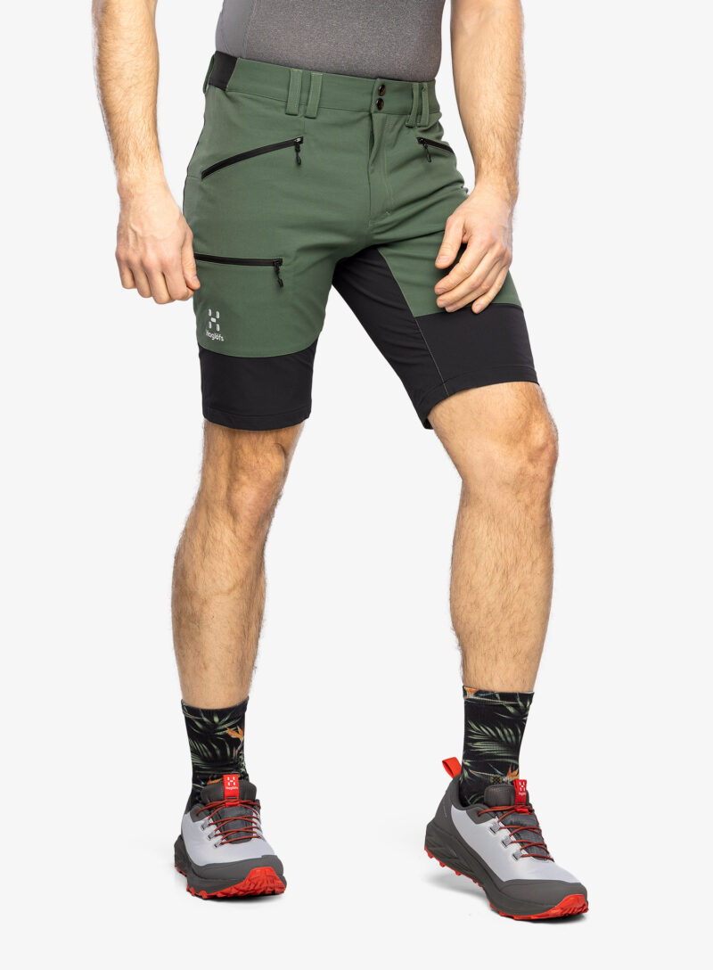 Preţ Pantaloni scurti drumetie barbati Haglofs Mid Slim Shorts - fjell green/true black