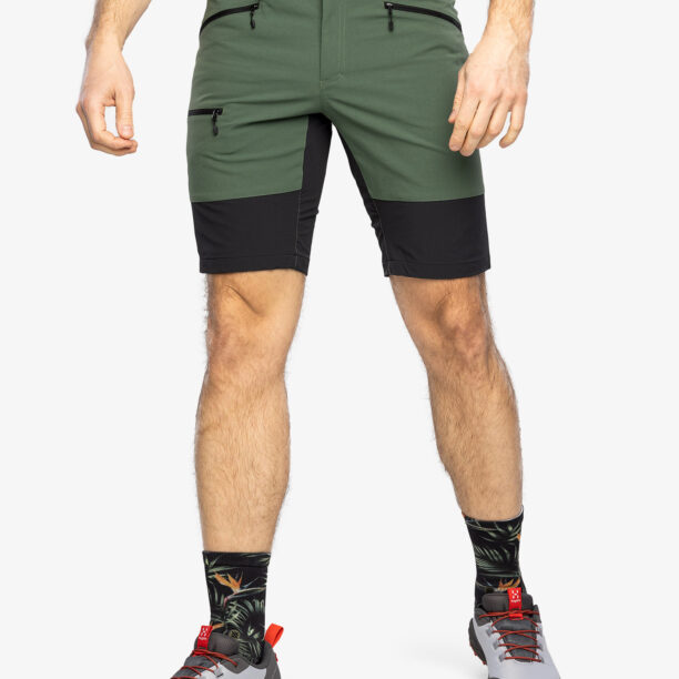 Pantaloni scurti drumetie barbati Haglofs Mid Slim Shorts - fjell green/true black