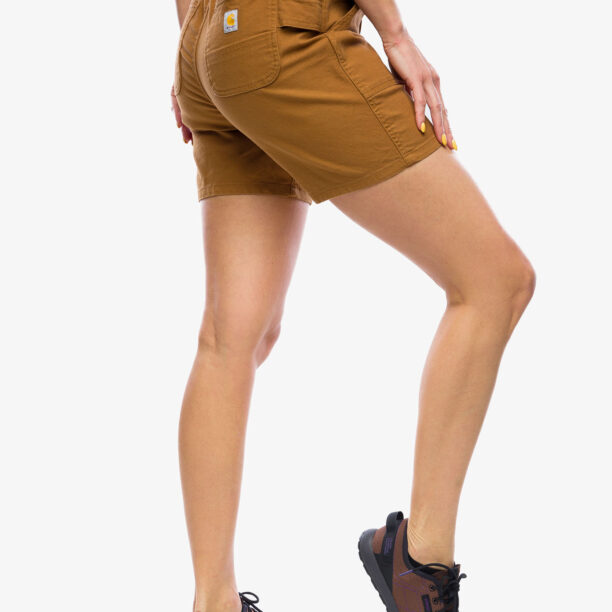 Preţ Pantaloni scurti drumetie femei Carhartt Relaxed Fit Canvas Work Short - carhartt brown