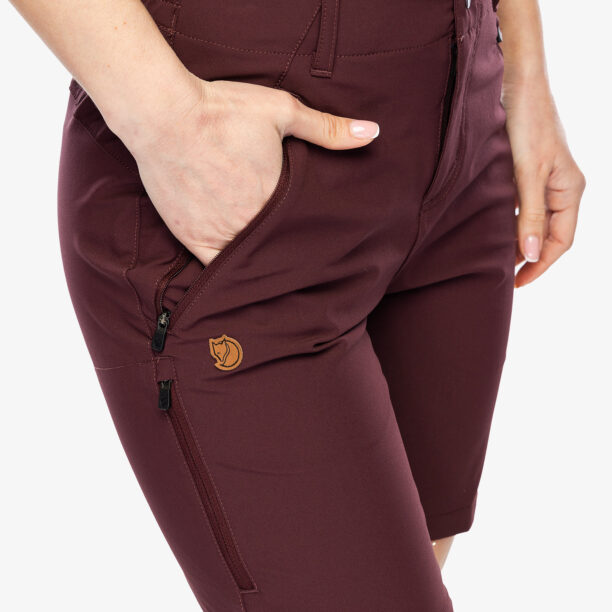 Original Pantaloni scurti drumetie femei Fjallraven Abisko Trail Stretch Shorts - port