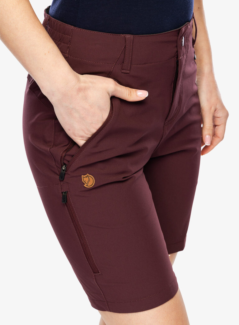 Original Pantaloni scurti drumetie femei Fjallraven Abisko Trail Stretch Shorts - port