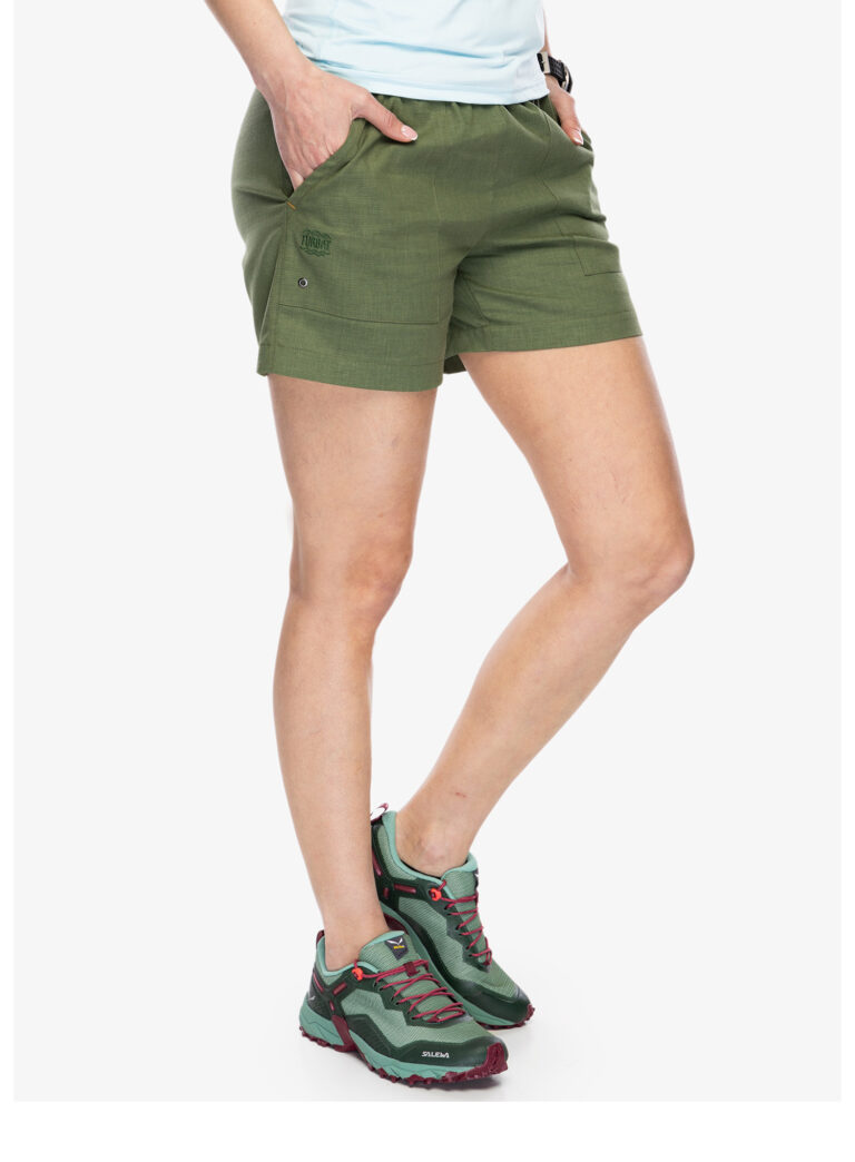 Cumpăra Pantaloni scurti drumetie femei Turbat Goa Hemp Shorts - bronze green