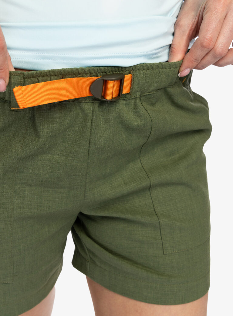 Pantaloni scurti drumetie femei Turbat Goa Hemp Shorts - bronze green - imagine 6