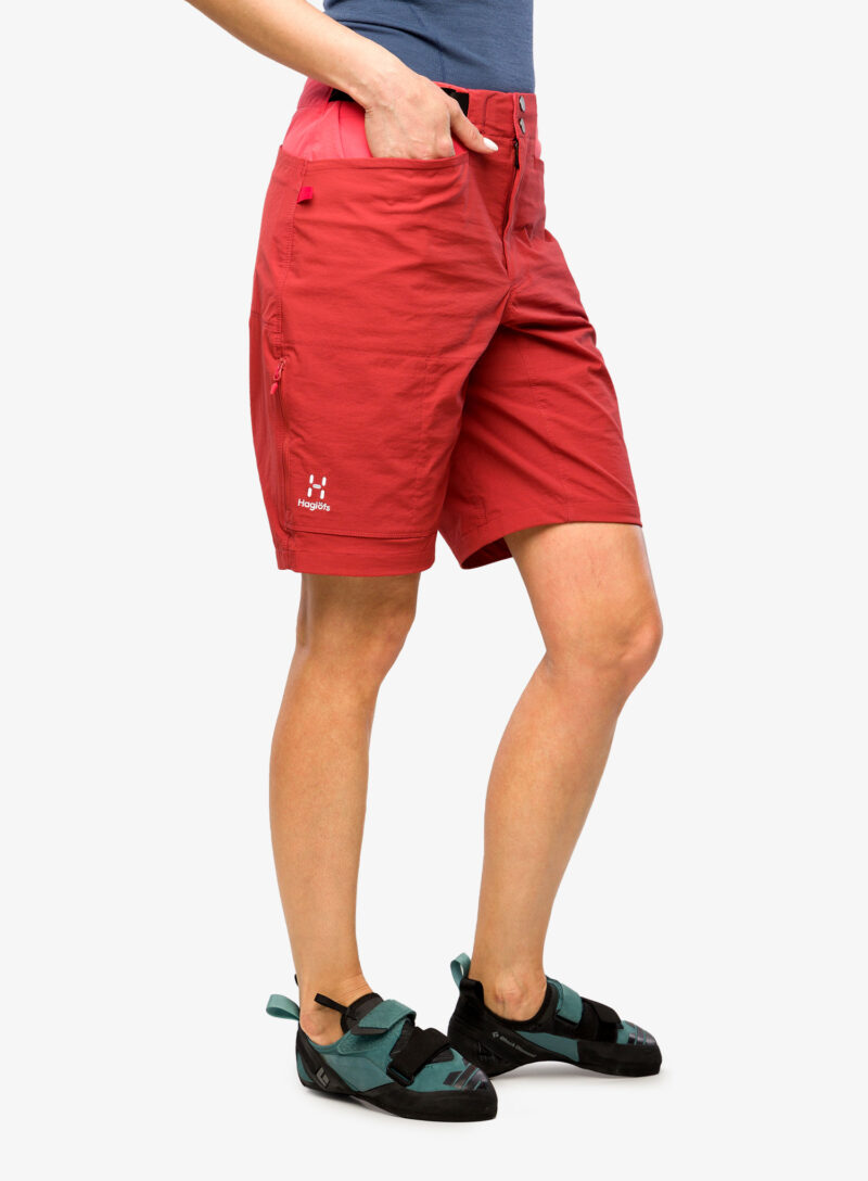 Cumpăra Pantaloni scurti escaladă pentru femei Haglofs ROC Spitz Shorts - corrosion/poppy red