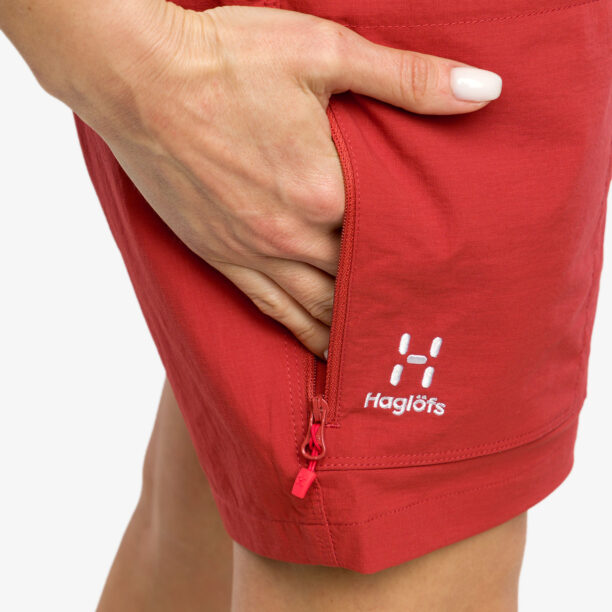 Original Pantaloni scurti escaladă pentru femei Haglofs ROC Spitz Shorts - corrosion/poppy red