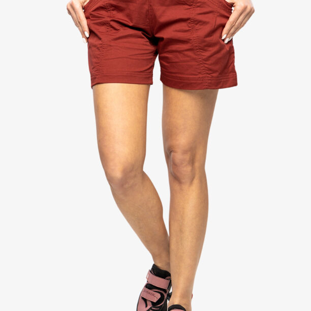 Pantaloni scurti escaladă pentru femei Ocun Pantera Organic Shorts - wine syrah