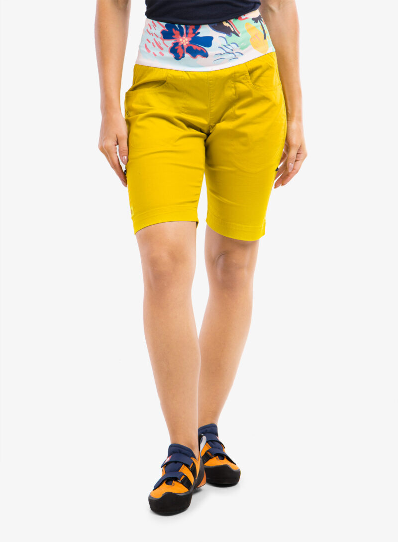 Original Pantaloni scurti escaladă pentru femei Ocun Sansa Shorts - yellow antique moss