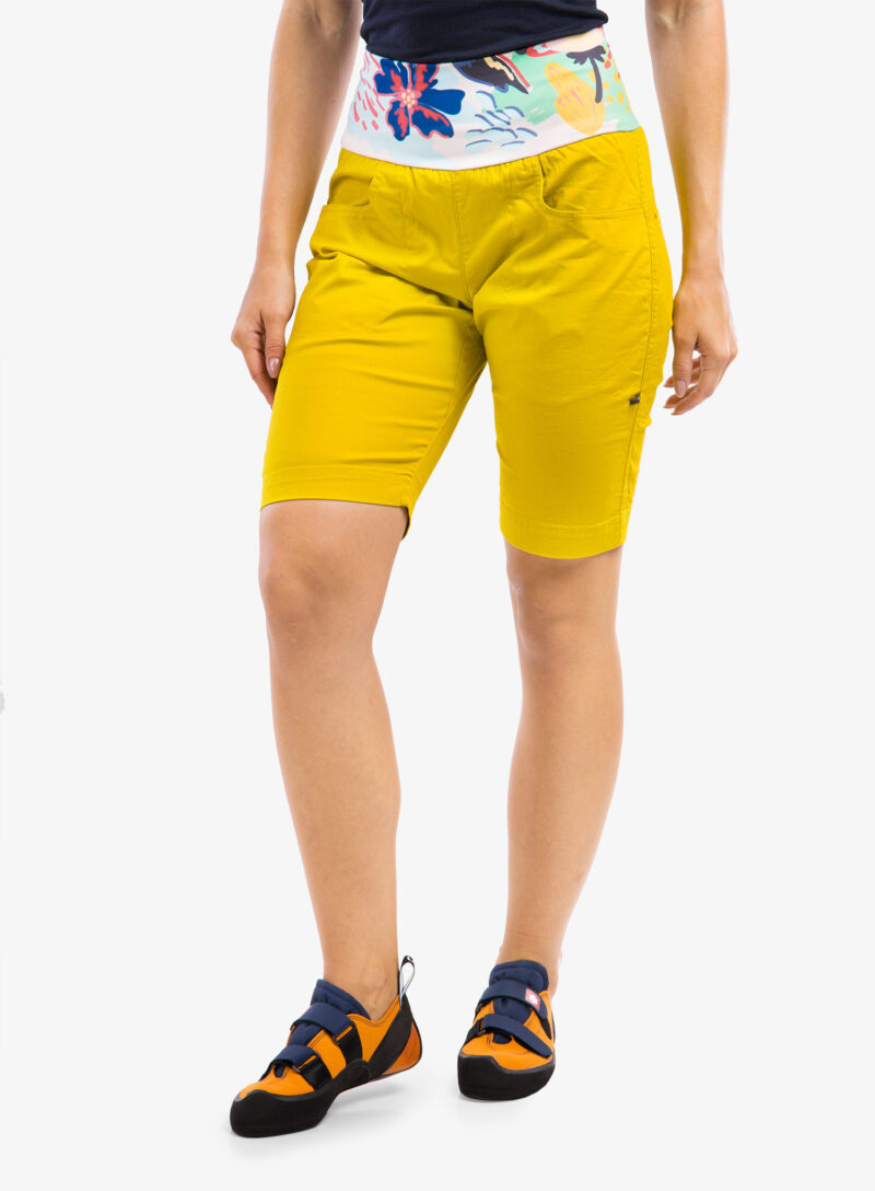 Pantaloni scurti escaladă pentru femei Ocun Sansa Shorts - yellow antique moss