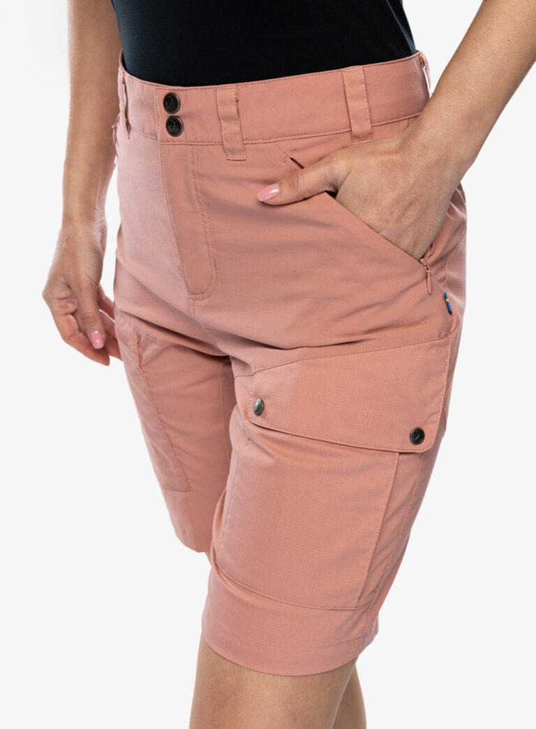 Original Pantaloni scurti femei Fjallraven Abisko Midsummer Shorts - dusty rose