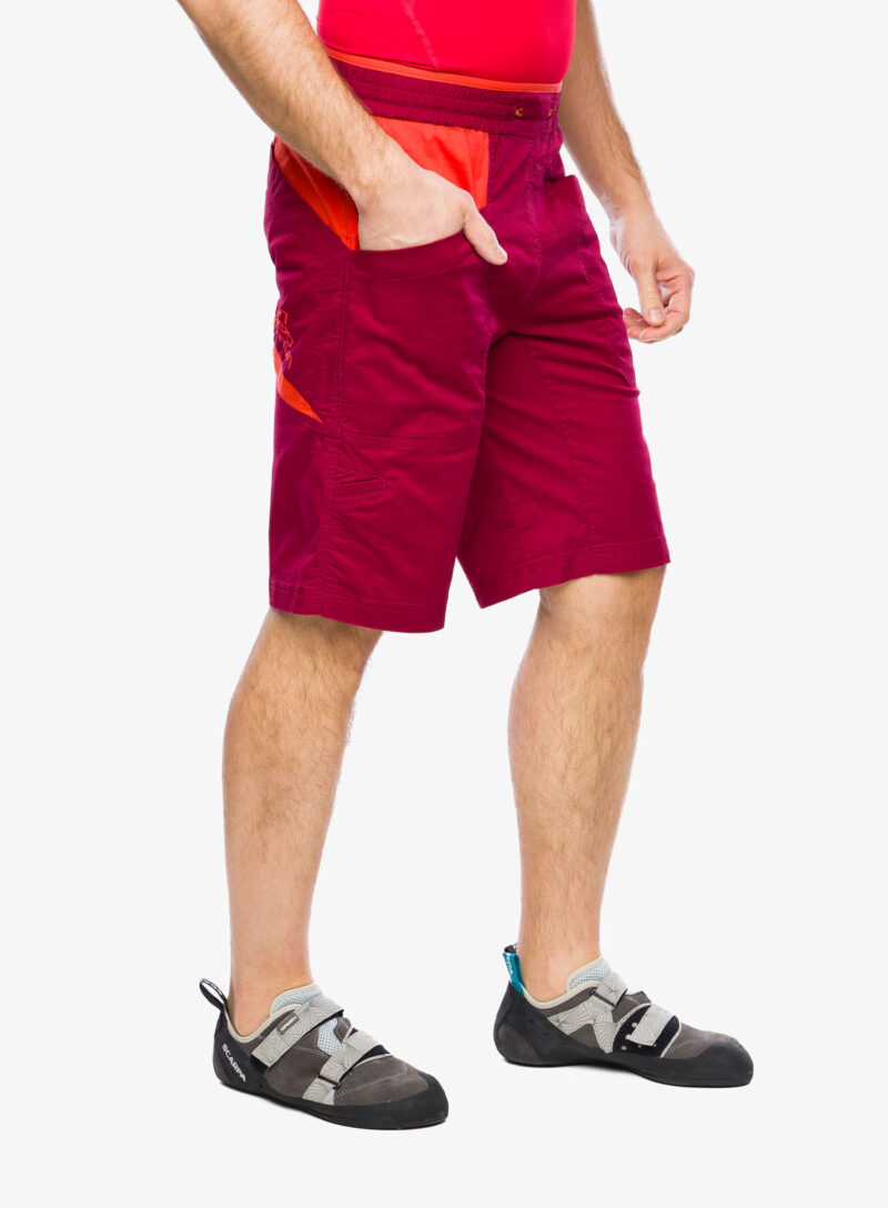 Cumpăra Pantaloni scurti pentru escaladă La Sportiva Bleauser Short - sangria/cherry tomato