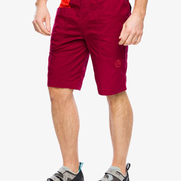 Pantaloni scurti pentru escaladă La Sportiva Bleauser Short - sangria/cherry tomato