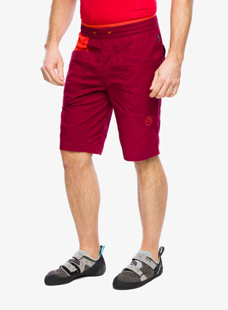 Pantaloni scurti pentru escaladă La Sportiva Bleauser Short - sangria/cherry tomato