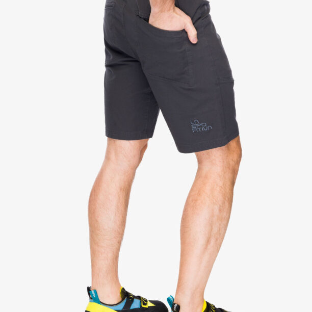 Preţ Pantaloni scurti pentru escaladă La Sportiva Flatanger Short - carbon/slate