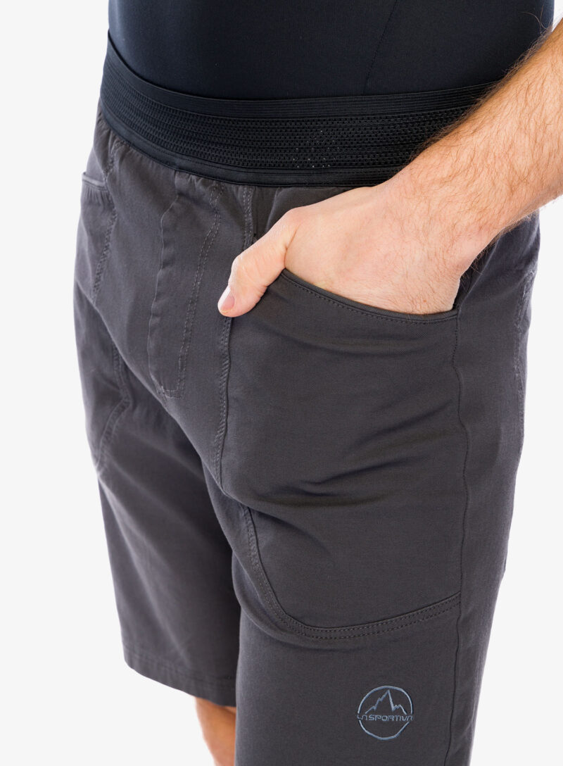 Original Pantaloni scurti pentru escaladă La Sportiva Flatanger Short - carbon/slate