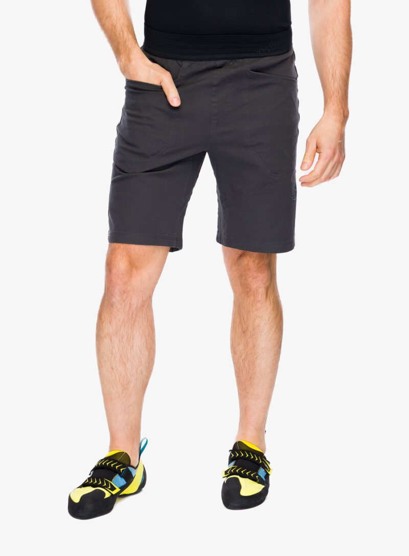 Pantaloni scurti pentru escaladă La Sportiva Flatanger Short - carbon/slate