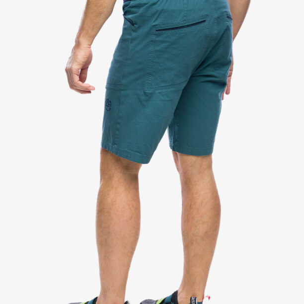 Pantaloni scurti pentru escaladă La Sportiva Flatanger Short - hurricane/deep sea preţ