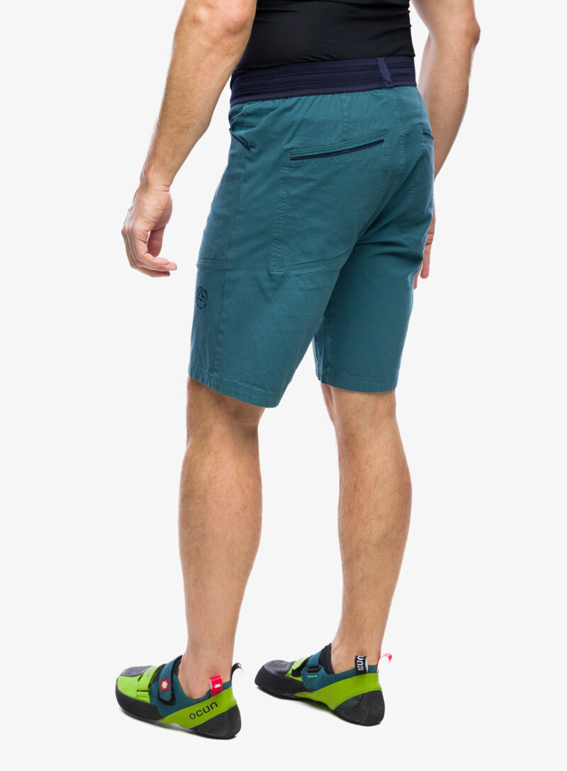 Pantaloni scurti pentru escaladă La Sportiva Flatanger Short - hurricane/deep sea preţ