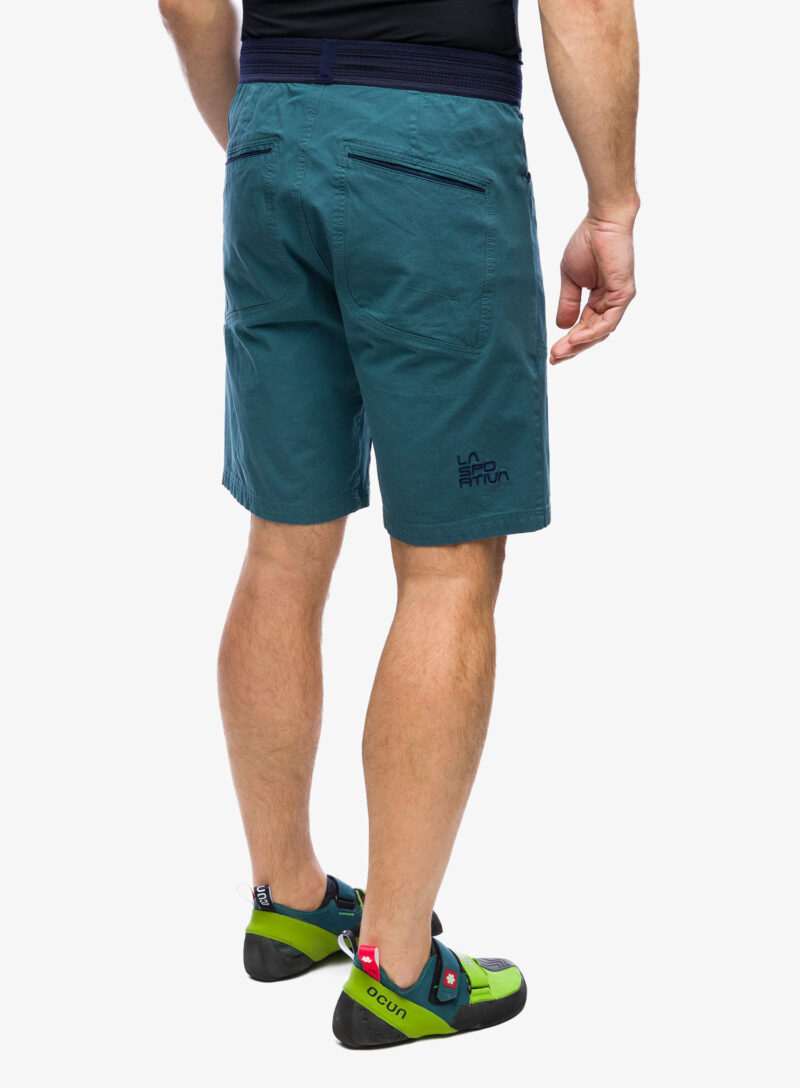 Preţ Pantaloni scurti pentru escaladă La Sportiva Flatanger Short - hurricane/deep sea