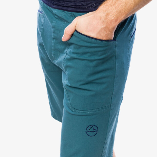 Original Pantaloni scurti pentru escaladă La Sportiva Flatanger Short - hurricane/deep sea