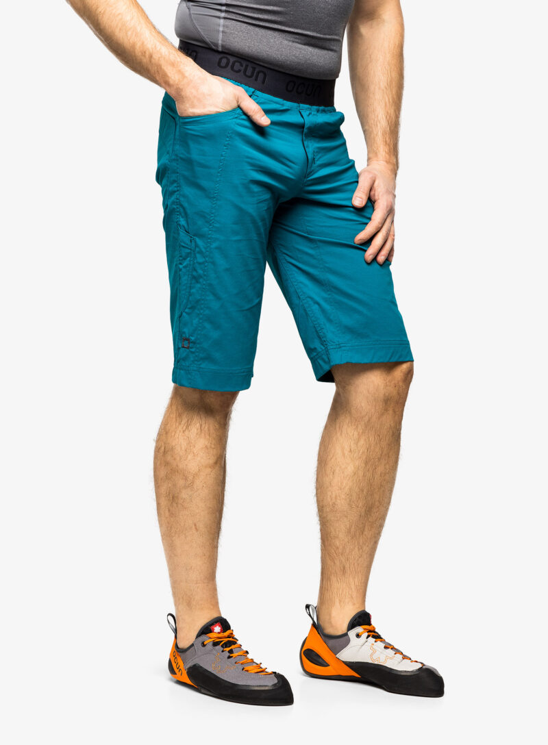 Original Pantaloni scurti pentru escaladă Ocun Mania Eco Shorts - turquoise deep lagoon