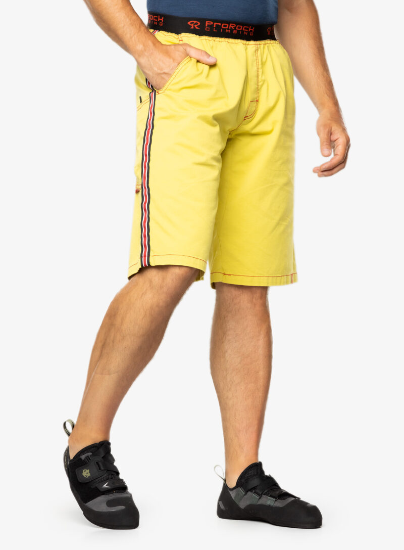 Cumpăra Pantaloni scurti pentru escaladă ProRock Roca Shorts - funky yellow