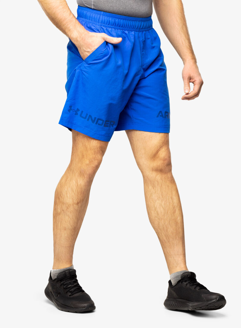 Cumpăra Pantaloni scurti sport Under Armour Woven Graphic WM Short - versa blue/bauhaus blue