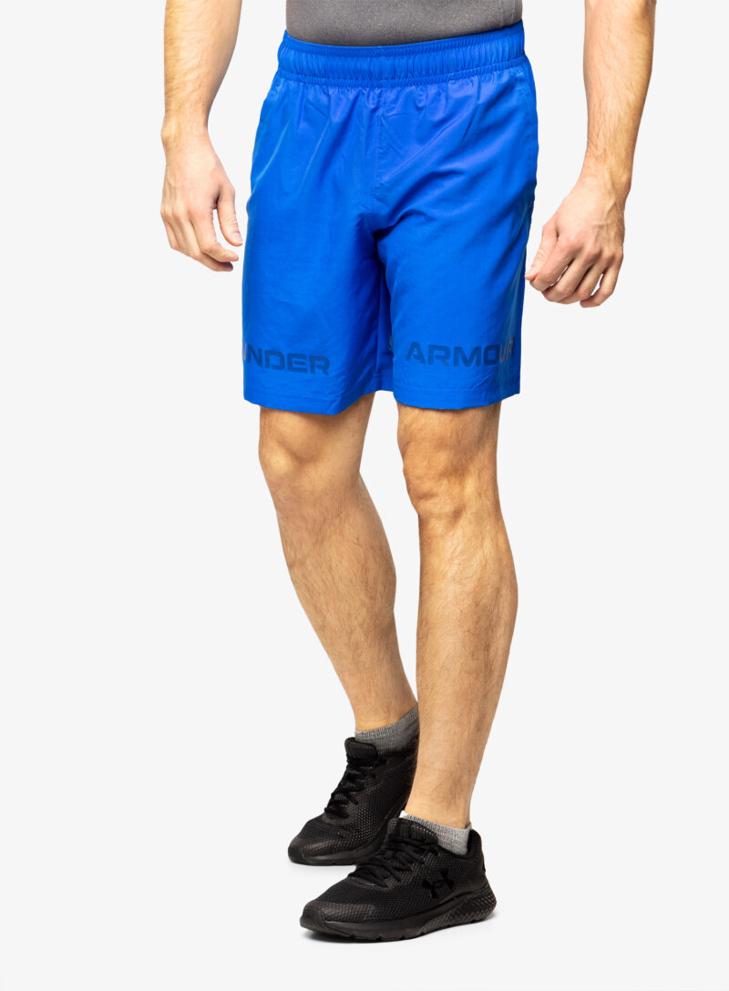 Pantaloni scurti sport Under Armour Woven Graphic WM Short - versa blue/bauhaus blue