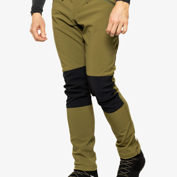 Pantaloni softshell Haglofs Chilly Softshell Pant - olive green/true black