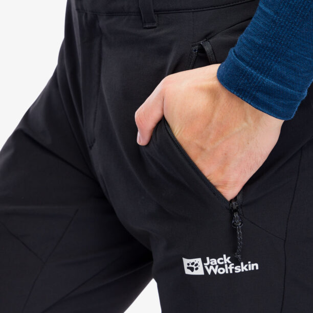 Original Pantaloni softshell Jack Wolfskin Holdsteig Pants - black