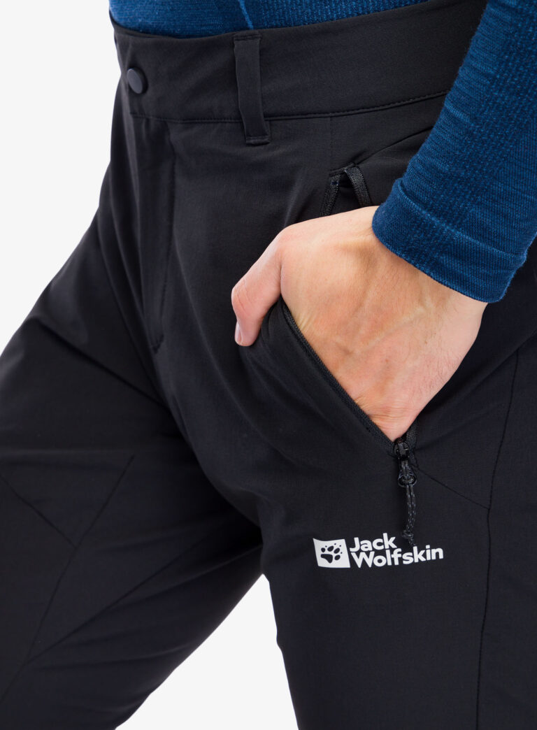 Original Pantaloni softshell Jack Wolfskin Holdsteig Pants - black