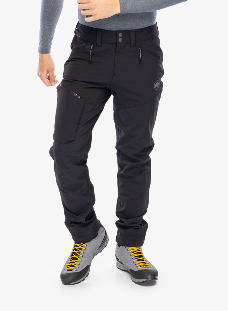 Pantaloni softshell Mammut Zinal Guide SO Hybrid Pants - black