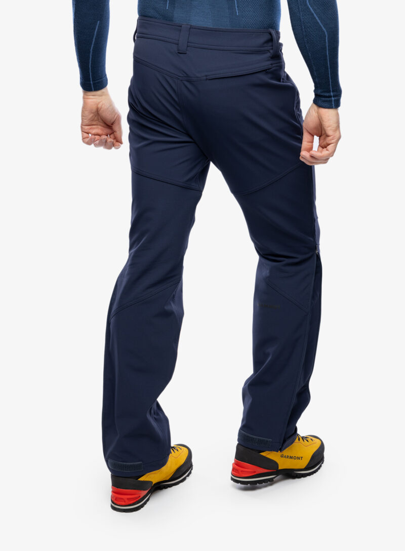 Pantaloni softshell barbati Mammut Zinal Guide SO Hybrid Pants - marine preţ