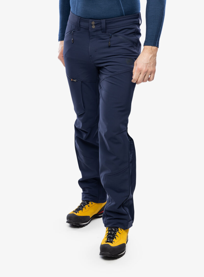 Cumpăra Pantaloni softshell barbati Mammut Zinal Guide SO Hybrid Pants - marine