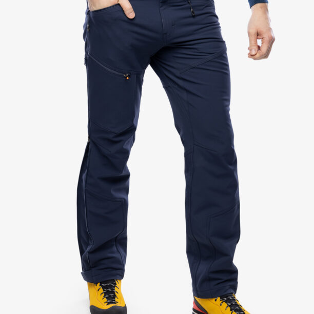 Pantaloni softshell barbati Mammut Zinal Guide SO Hybrid Pants - marine