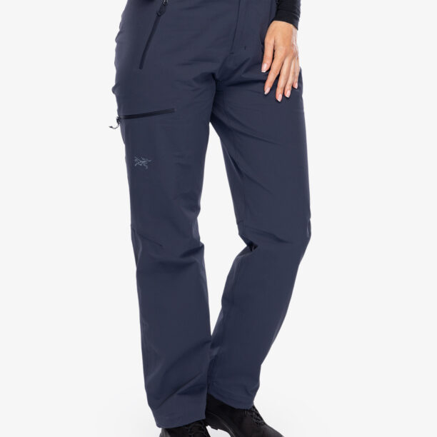 Pantaloni softshell femei Arcteryx Gamma Pant - blk sapphire