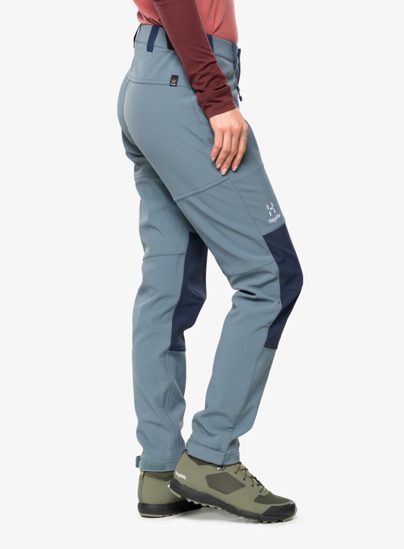 Pantaloni softshell femei Haglofs Chilly Softshell Pant - steel blue/tarn blue preţ