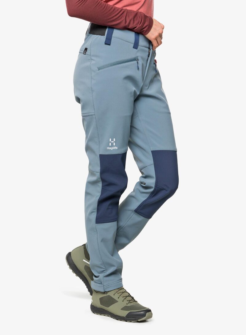 Cumpăra Pantaloni softshell femei Haglofs Chilly Softshell Pant - steel blue/tarn blue