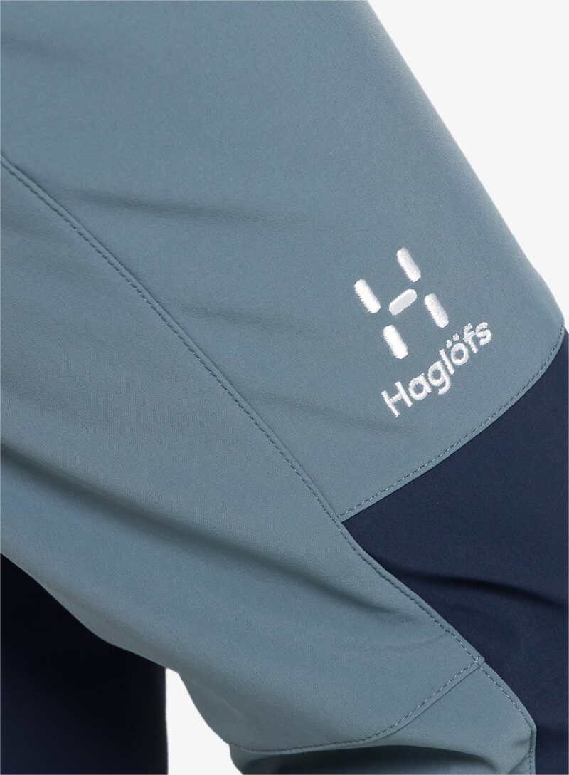 Original Pantaloni softshell femei Haglofs Chilly Softshell Pant - steel blue/tarn blue