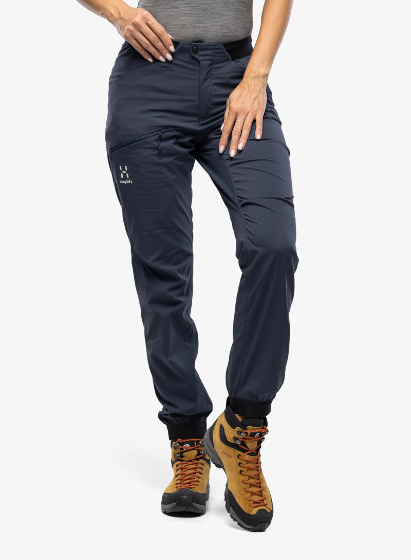 Pantaloni softshell femei Haglofs L.I.M Fuse Pant - blue