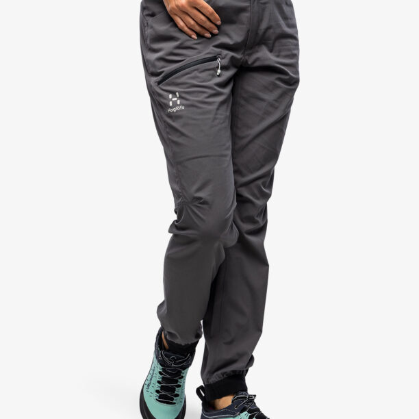 Original Pantaloni softshell femei Haglofs L.I.M Fuse Pant - magentite