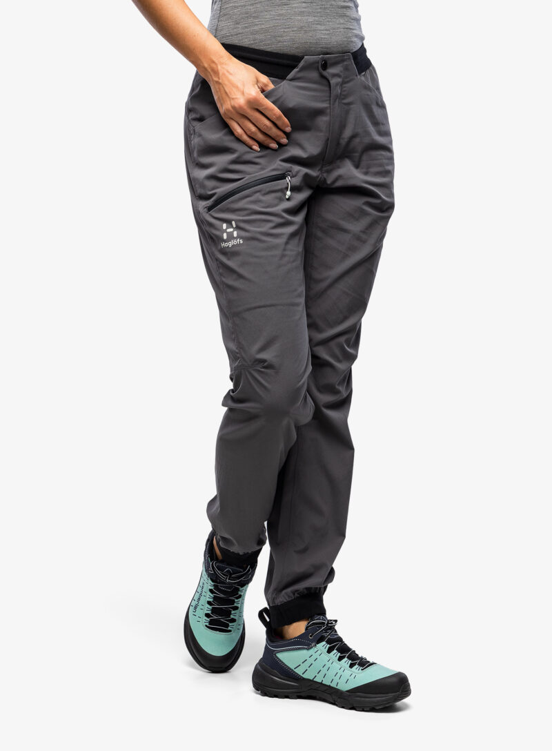 Original Pantaloni softshell femei Haglofs L.I.M Fuse Pant - magentite