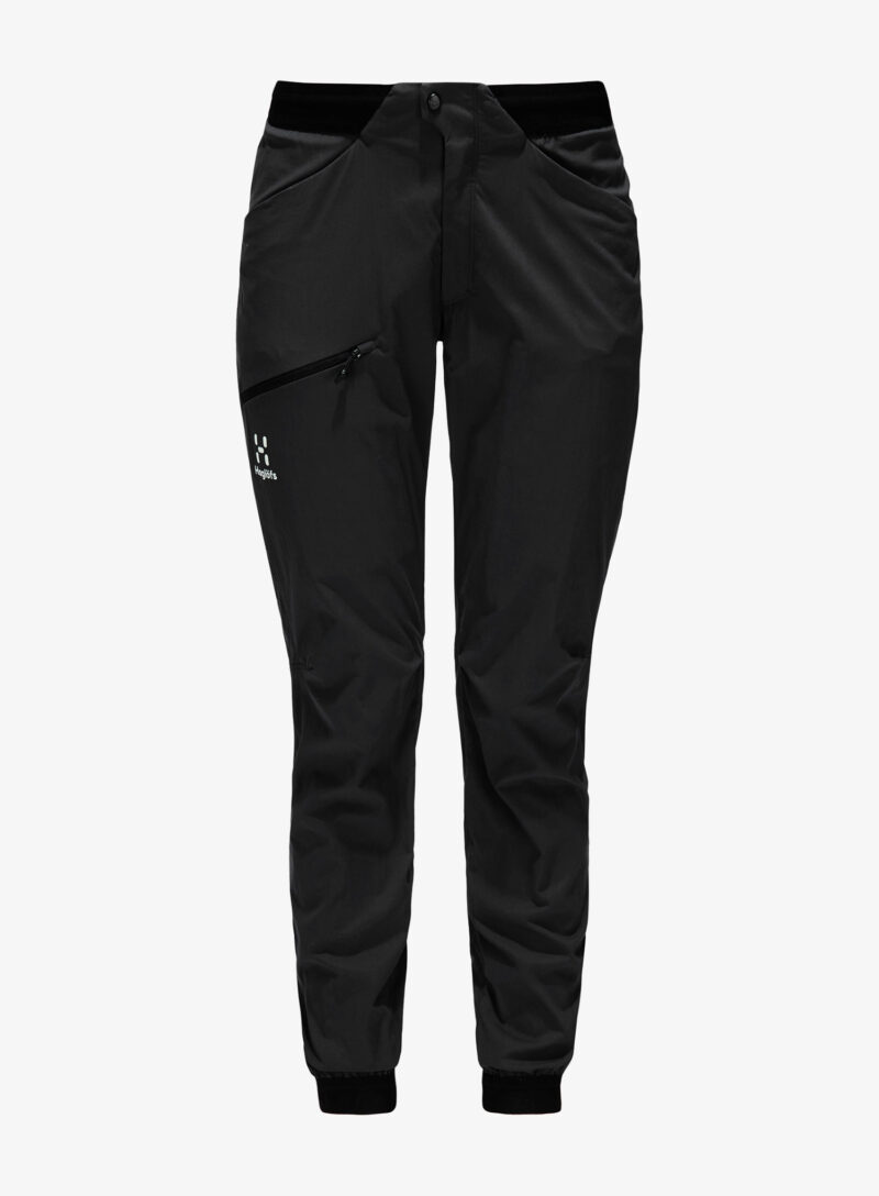 Original Pantaloni softshell femei Haglofs L.I.M Fuse Pant - true black