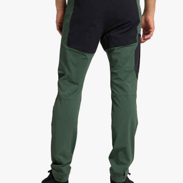 Pantaloni softshell femei Haglofs Mid Slim Pant - fjell green/true black preţ