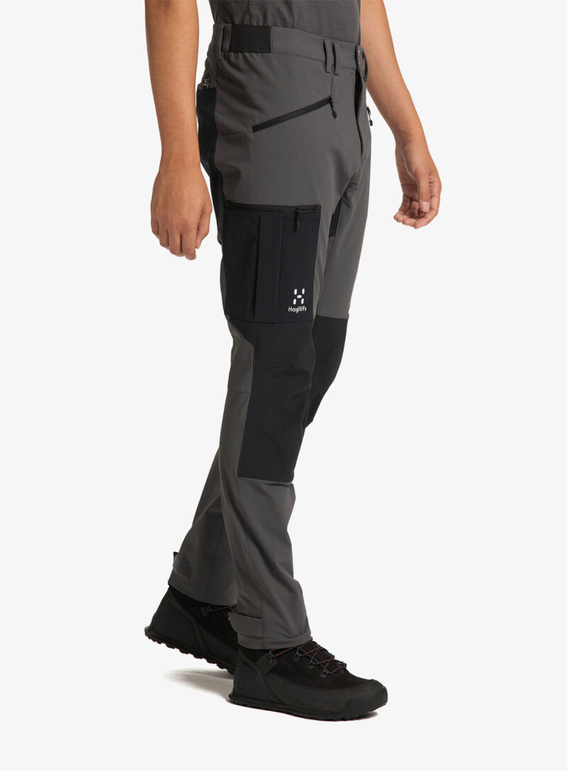 Cumpăra Pantaloni softshell femei Haglofs Mid Slim Pant - magnetite/true black