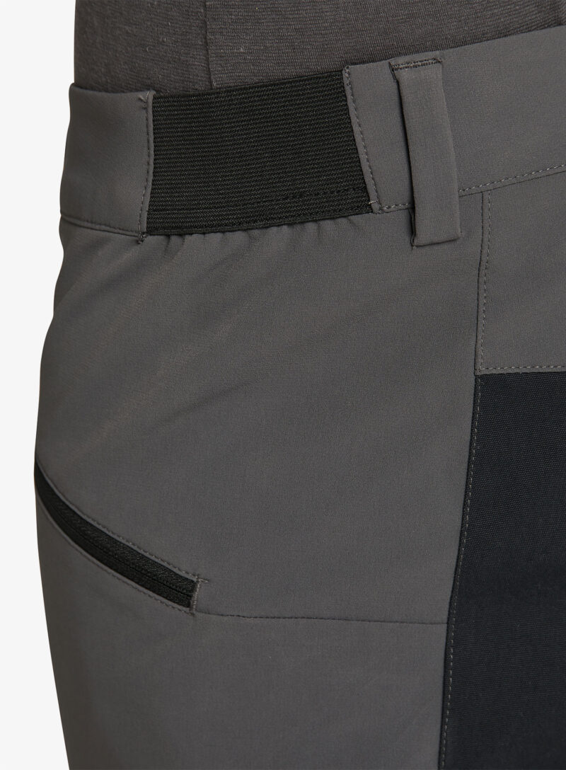 Original Pantaloni softshell femei Haglofs Mid Slim Pant - magnetite/true black