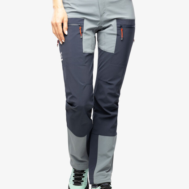 Pantaloni softshell femei Haglofs ROC Sight Softshell Pant - steel blue/tarn blue