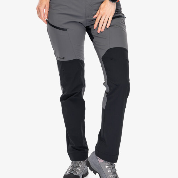 Pantaloni softshell femei Hannah Torga - gray pinstripe/anthracite