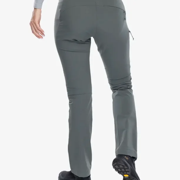 Pantaloni softshell femei Jack Wolfskin Holdsteig Pants - slate green preţ